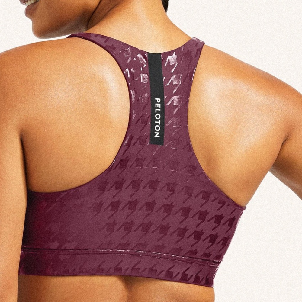 Peloton Show up high neck bra SIZE L preowned activewear - Picture 3 of 5